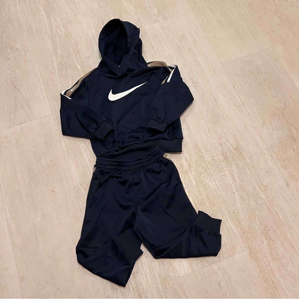 Nike Navy Blue Kids' Tracksuit Dri fit